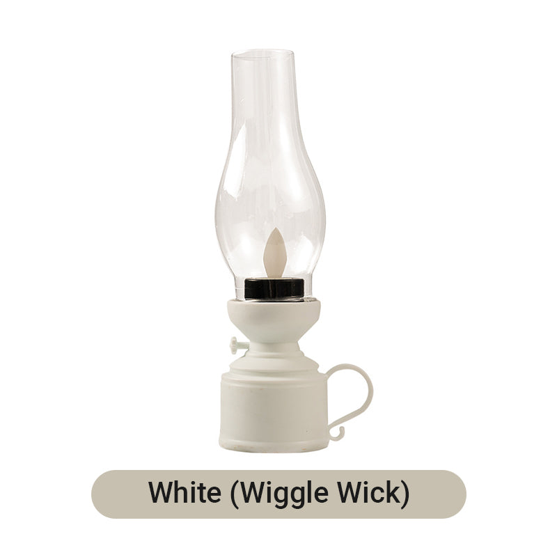 RoyaleGlow LED Vintage Kerosene Lamp, Electronic Swinging Candle