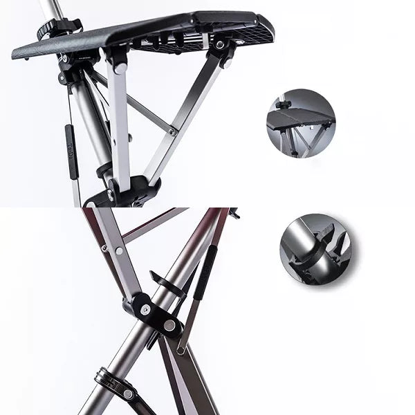 RoyaleGlow Walking Stick With Seat For Easy Resting