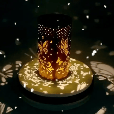 LuxRoyale Solar Pattern Lantern Outdoor Indoor Decor With Solar Power