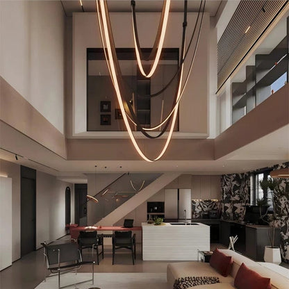 Gale Leather Belt Chandelier 4