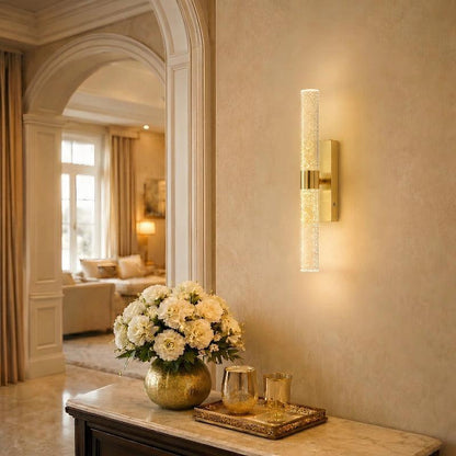 RoyaleGlow Cordless Crystal Bubble Wall Sconce - Rechargeable LED Vanity Light-Royale Basic