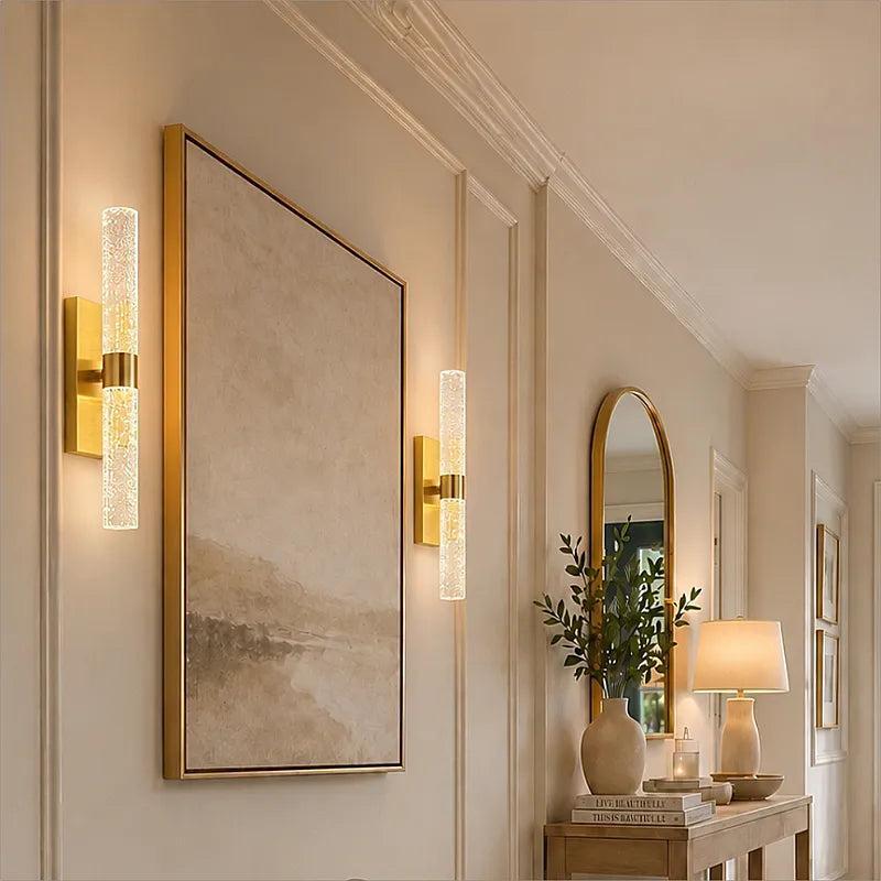 RoyaleGlow Cordless Crystal Bubble Wall Sconce - Rechargeable LED Vanity Light-Royale Basic