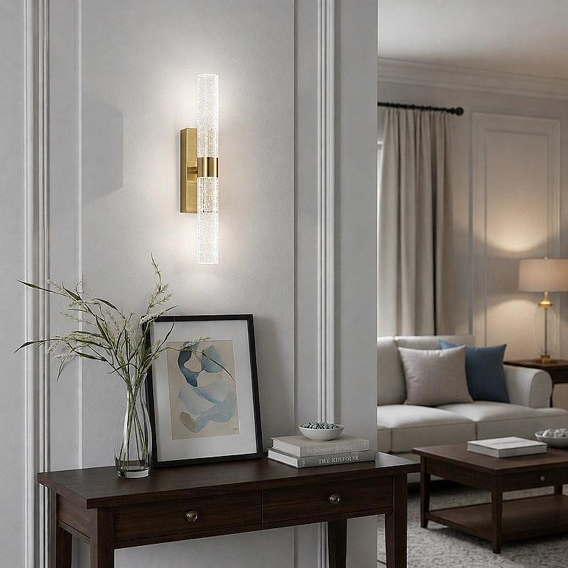 RoyaleGlow Cordless Crystal Bubble Wall Sconce - Rechargeable LED Vanity Light-Royale Basic