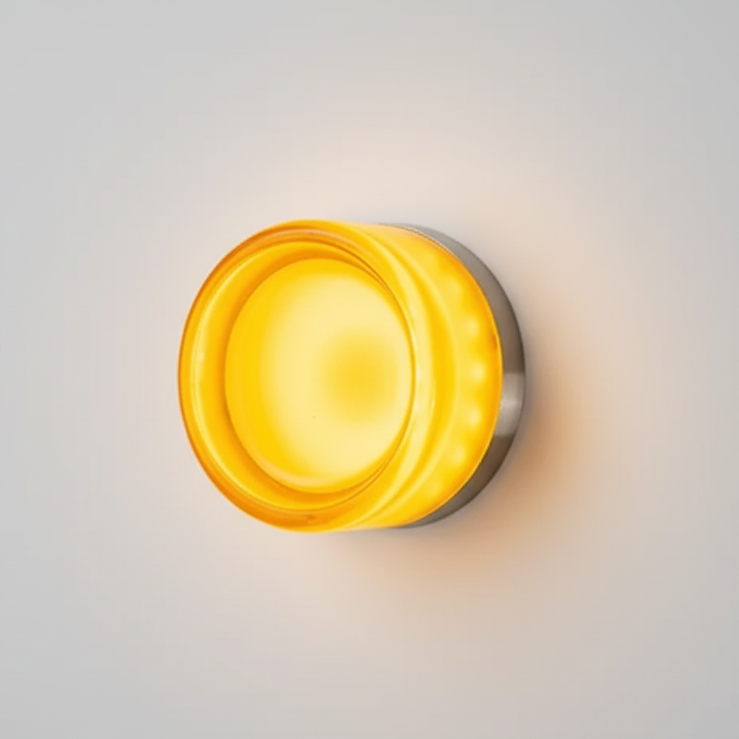 RoyaleGlow Nordic Luxury Circular Wall Lamp - Modern Wall Light for Bedroom and Hallway