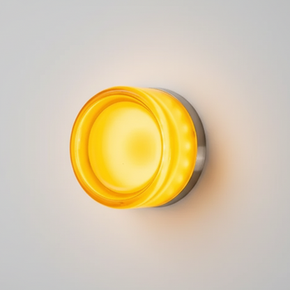 RoyaleGlow Nordic Luxury Circular Wall Lamp - Modern Wall Light for Bedroom and Hallway