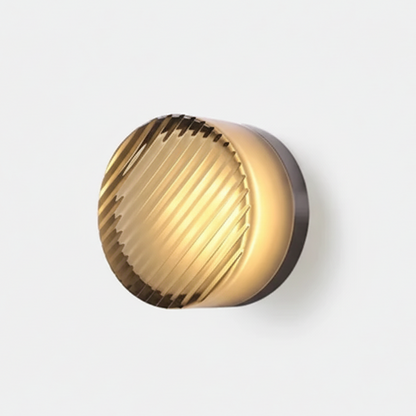 RoyaleGlow Nordic Luxury Circular Wall Lamp - Modern Wall Light for Bedroom and Hallway