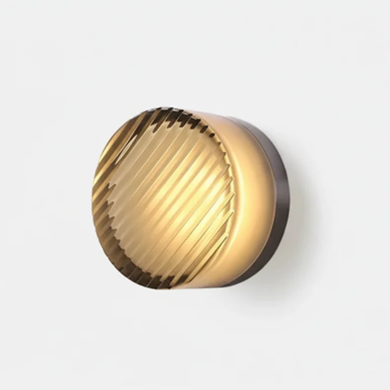 RoyaleGlow Nordic Luxury Circular Wall Lamp - Modern Wall Light for Bedroom and Hallway