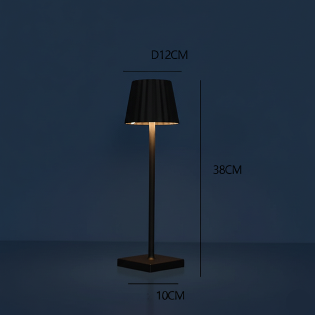 Royaleva Wireless Table Lamp - Modern Aluminum Decorative Light for Bedroom and Study