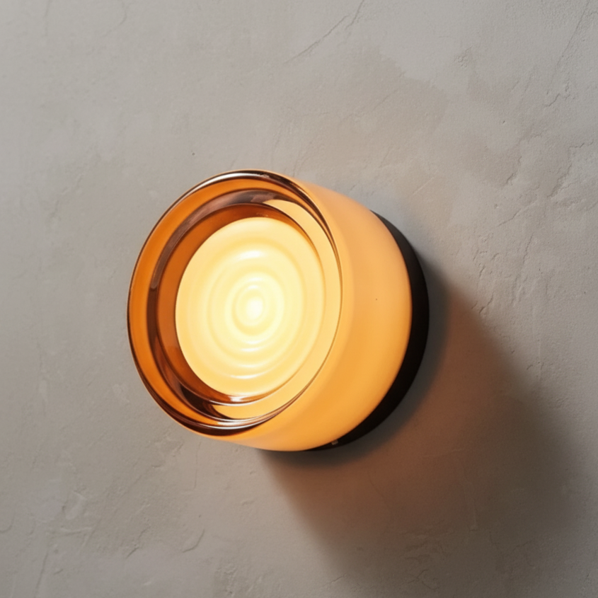 RoyaleGlow Nordic Luxury Circular Wall Lamp - Modern Wall Light for Bedroom and Hallway