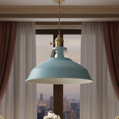 Royelux Vintage Kitchen Pendant Light - Industrial Lamp for Home and Bar with Changeable Light