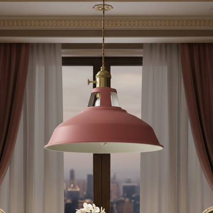 Royelux Vintage Kitchen Pendant Light - Industrial Lamp for Home and Bar with Changeable Light