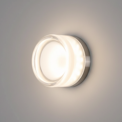 RoyaleGlow Nordic Luxury Circular Wall Lamp - Modern Wall Light for Bedroom and Hallway