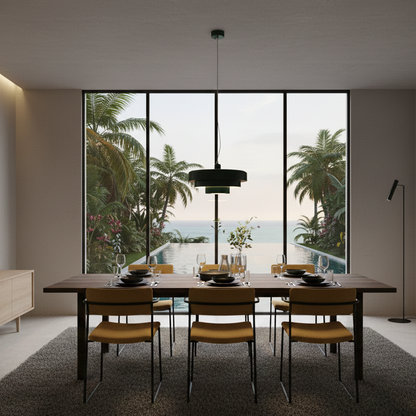 Royaleva Bauhaus Metal LED Pendant Light Modern Minimalist Ceiling Fixture