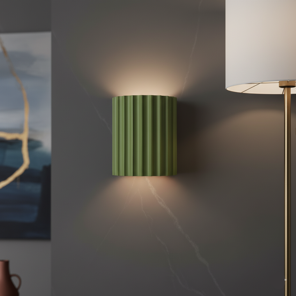 Luxora Artistic Nordic LED Wall Lamp - Minimalist Macaron Resin Sconce for Home Interiors