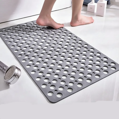Royaleva Non Slip Bath Mat With Drain Holes - Easy Clean Bathtub Mat With Suction Cups