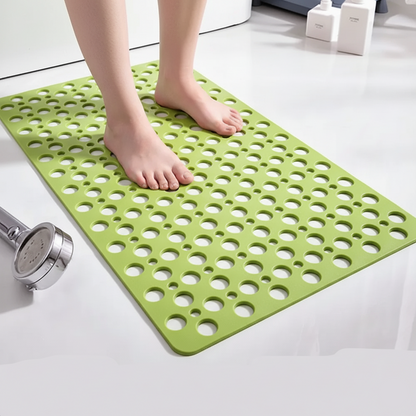 Royaleva Non Slip Bath Mat With Drain Holes - Easy Clean Bathtub Mat With Suction Cups