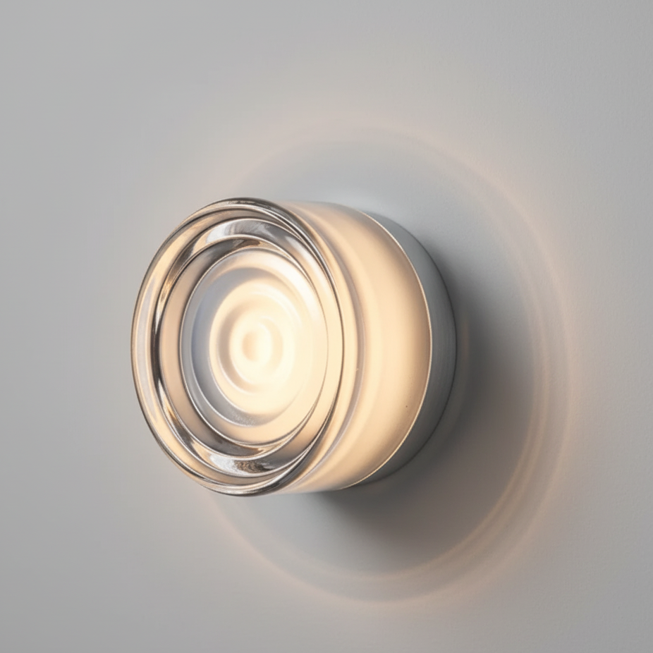 RoyaleGlow Nordic Luxury Circular Wall Lamp - Modern Wall Light for Bedroom and Hallway