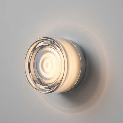 RoyaleGlow Nordic Luxury Circular Wall Lamp - Modern Wall Light for Bedroom and Hallway