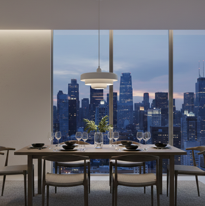 Royaleva Bauhaus Metal LED Pendant Light Modern Minimalist Ceiling Fixture