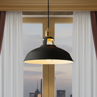 Royelux Vintage Kitchen Pendant Light - Industrial Lamp for Home and Bar with Changeable Light