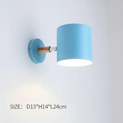 RoyaleGlow Macaron Wall Lamp - LED Bedside Light for Bedroom, Hallway and Living Room