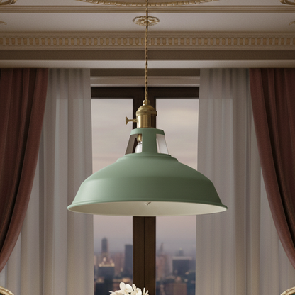 Royelux Vintage Kitchen Pendant Light - Industrial Lamp for Home and Bar with Changeable Light