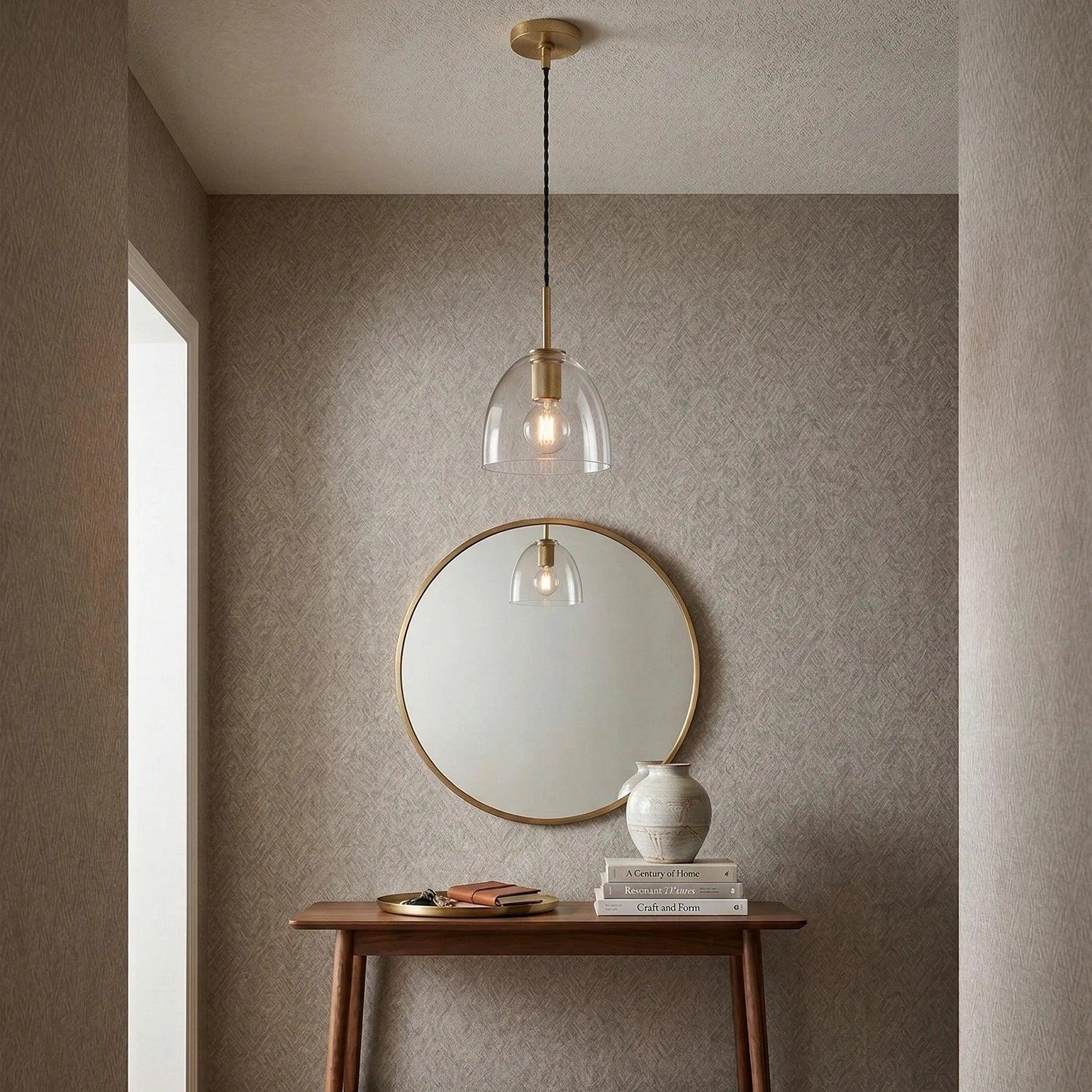 Geometric Transparent Glass Pendant Light 11
