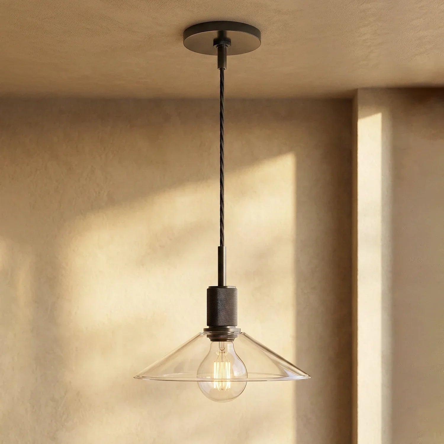Geometric Transparent Glass Pendant Light 12