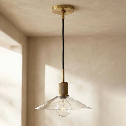 Geometric Transparent Glass Pendant Light 14