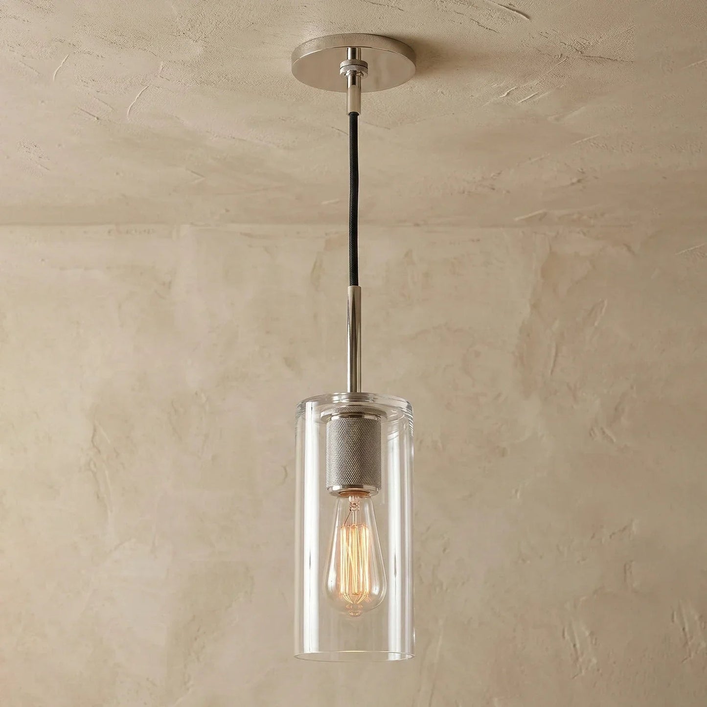 Geometric Transparent Glass Pendant Light 15