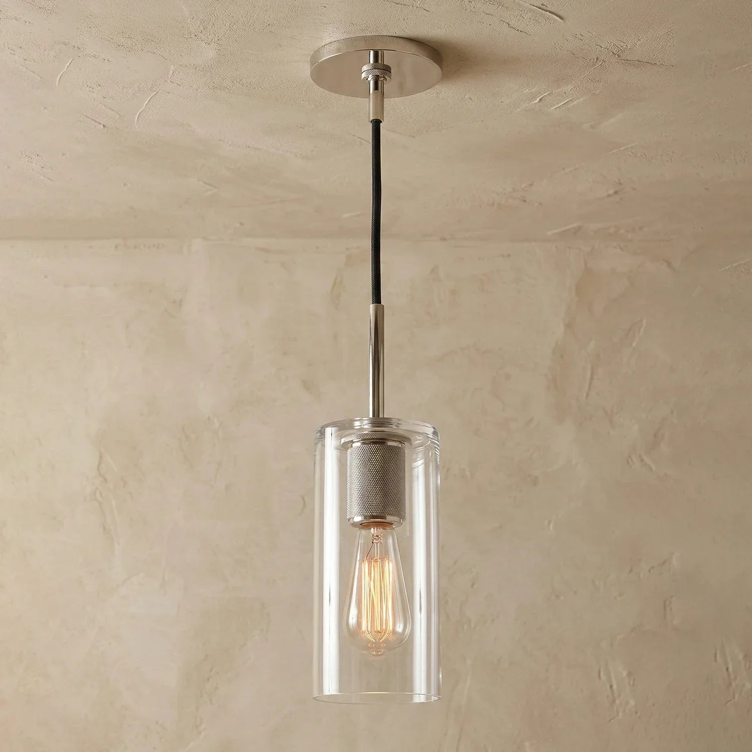 Geometric Transparent Glass Pendant Light 15