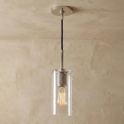 Geometric Transparent Glass Pendant Light 15