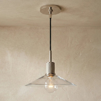 Geometric Transparent Glass Pendant Light 16