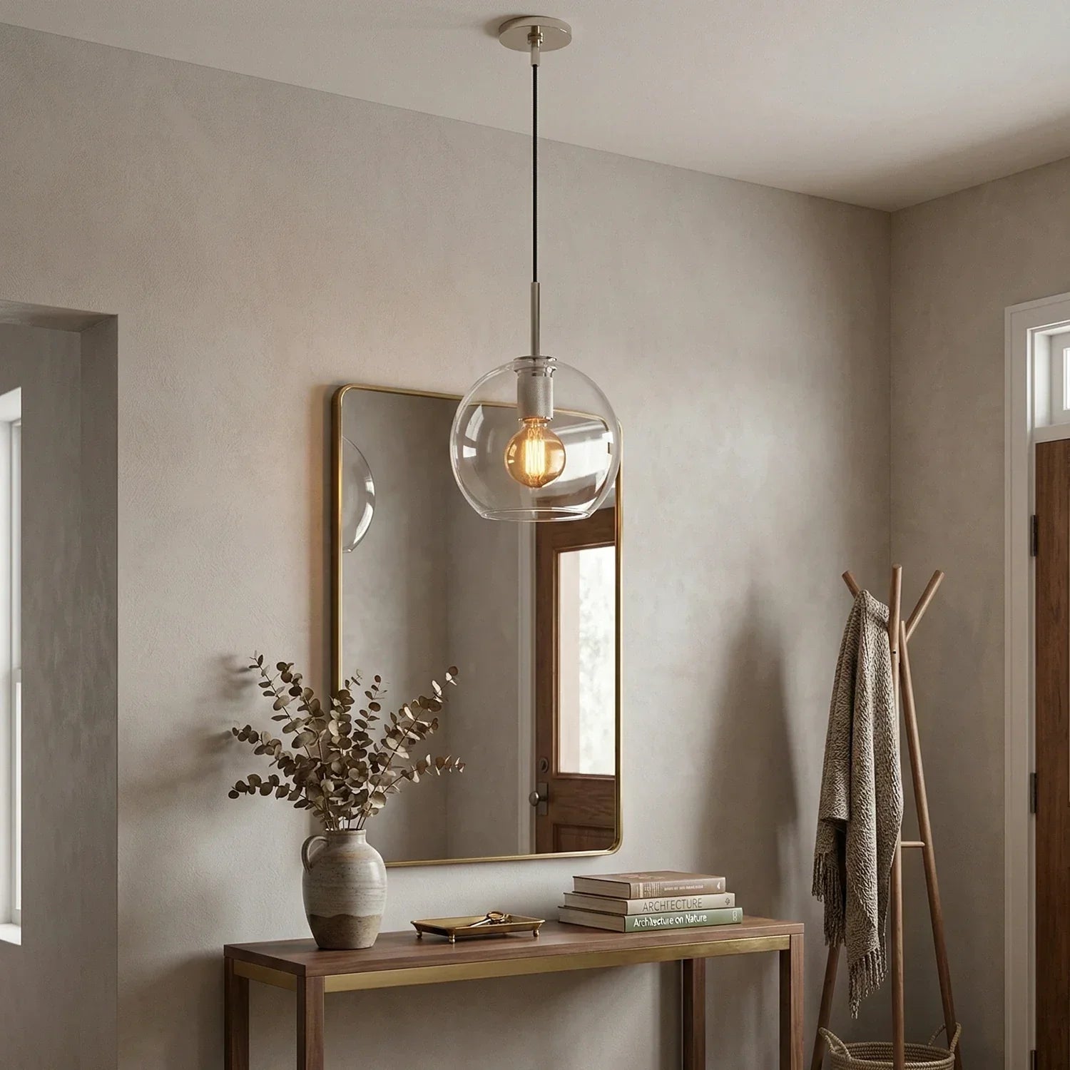 Geometric Transparent Glass Pendant Light 4