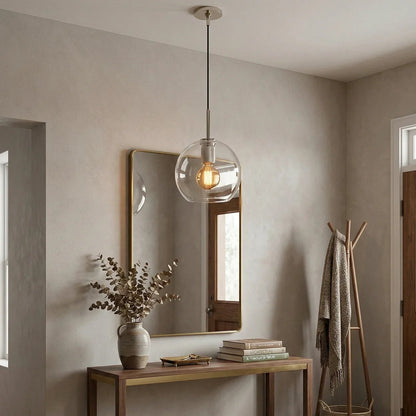 Geometric Transparent Glass Pendant Light 4
