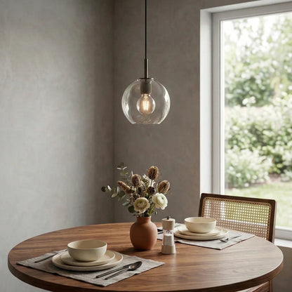 Geometric Transparent Glass Pendant Light 5
