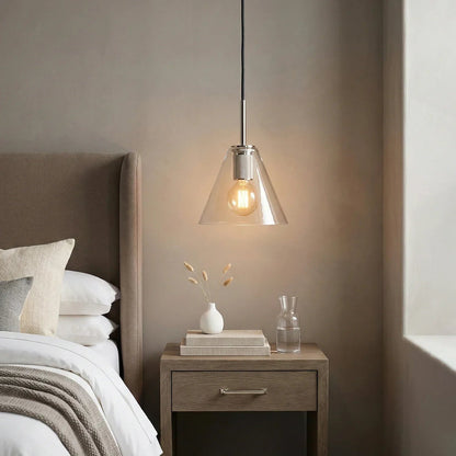 Geometric Transparent Glass Pendant Light 8