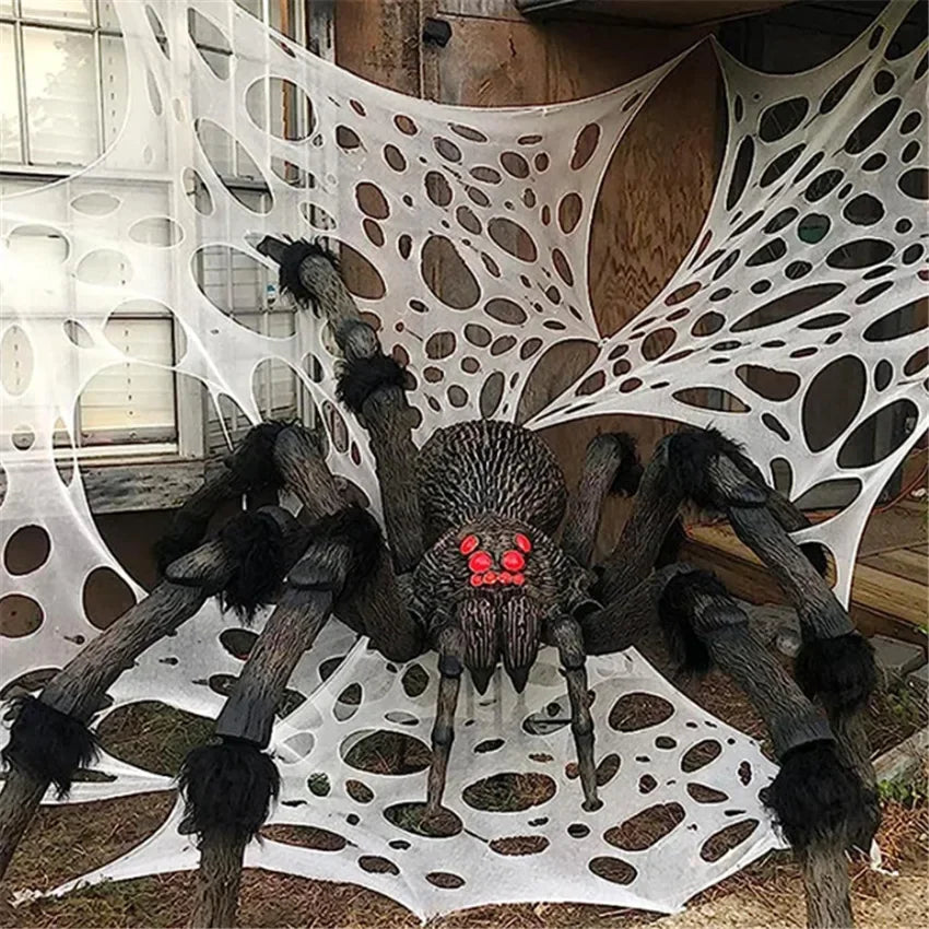 Giant Stretchy Spider Web Halloween Decor 20ft Cobweb Netting Outdoor Scary Indoor Haunt Reusable Creepy Party Must Have 1