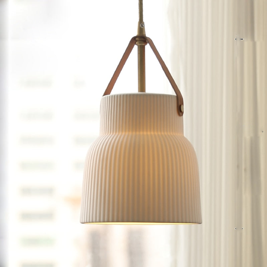 Gina Ridged Ceramic Pendant Lights 0