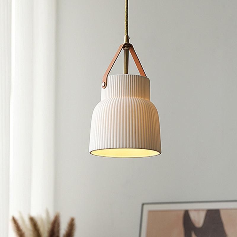 Gina Ridged Ceramic Pendant Lights 1
