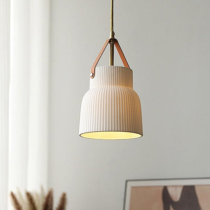 Gina Ridged Ceramic Pendant Lights 1