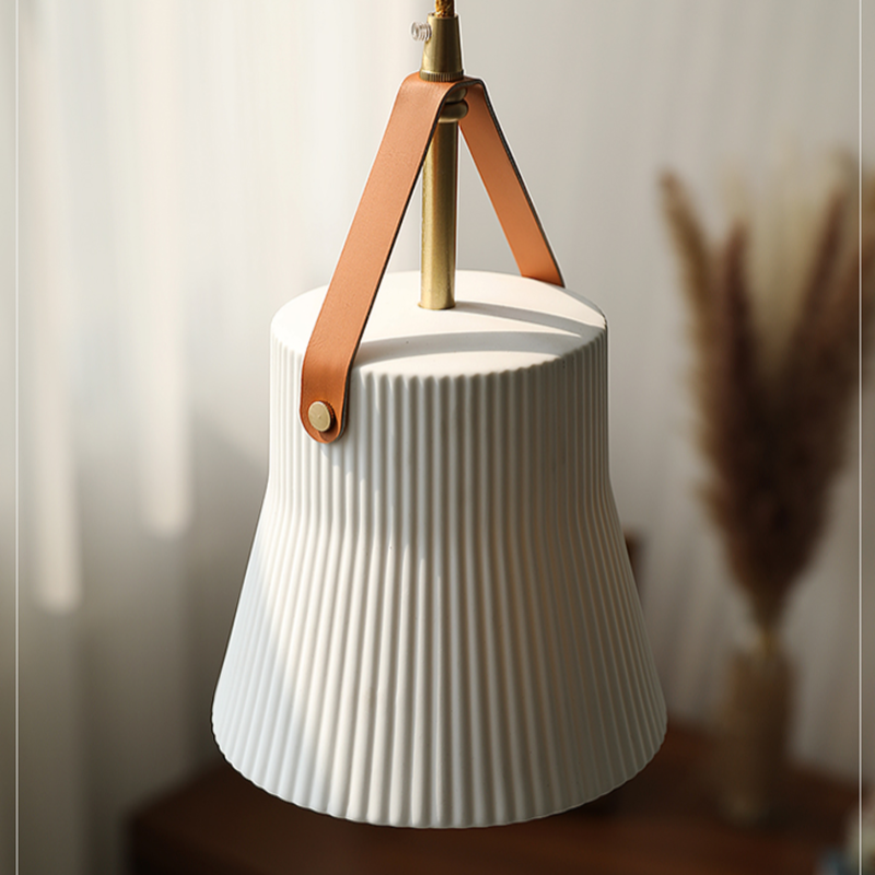 Gina Ridged Ceramic Pendant Lights 3