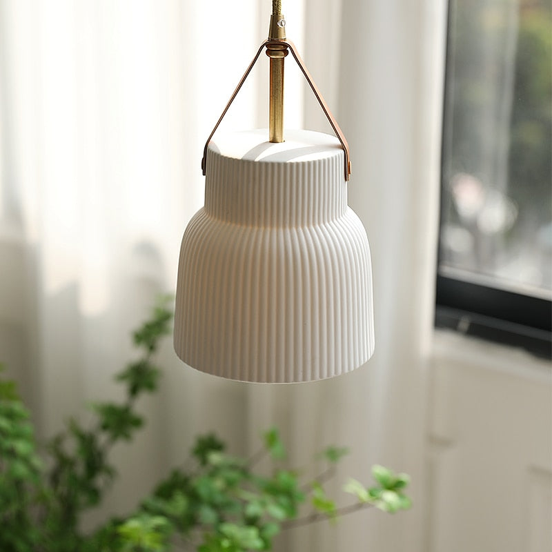 Gina Ridged Ceramic Pendant Lights 6