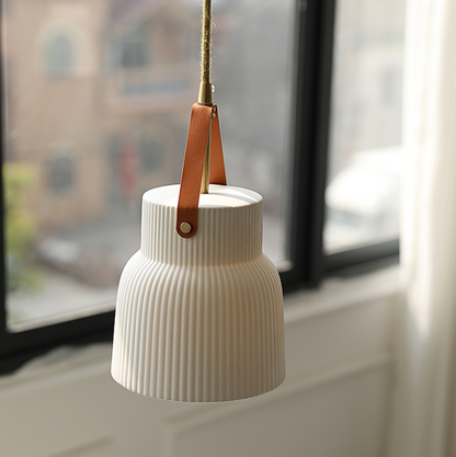 Gina Ridged Ceramic Pendant Lights 7