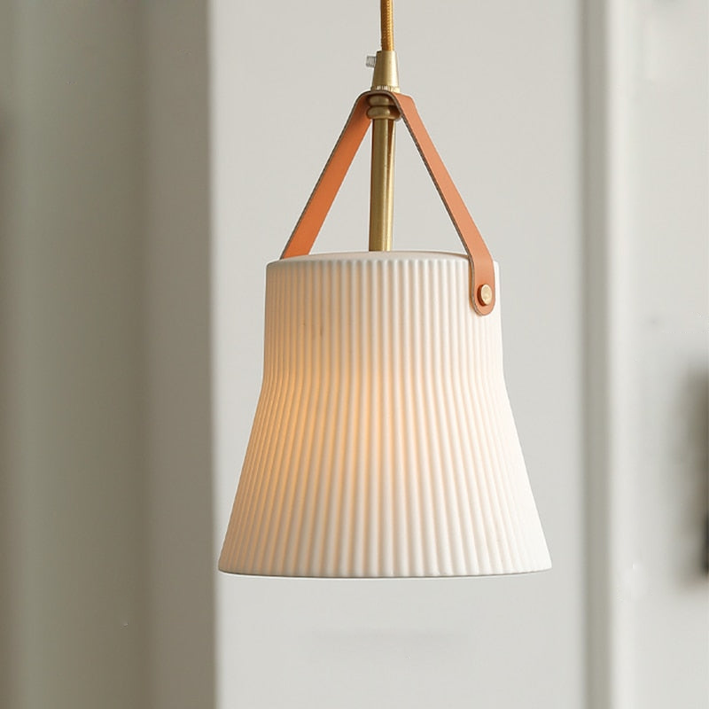 Gina Ridged Ceramic Pendant Lights 9