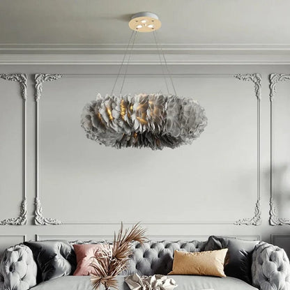 Glade Ostrich Feather Chandelier 1