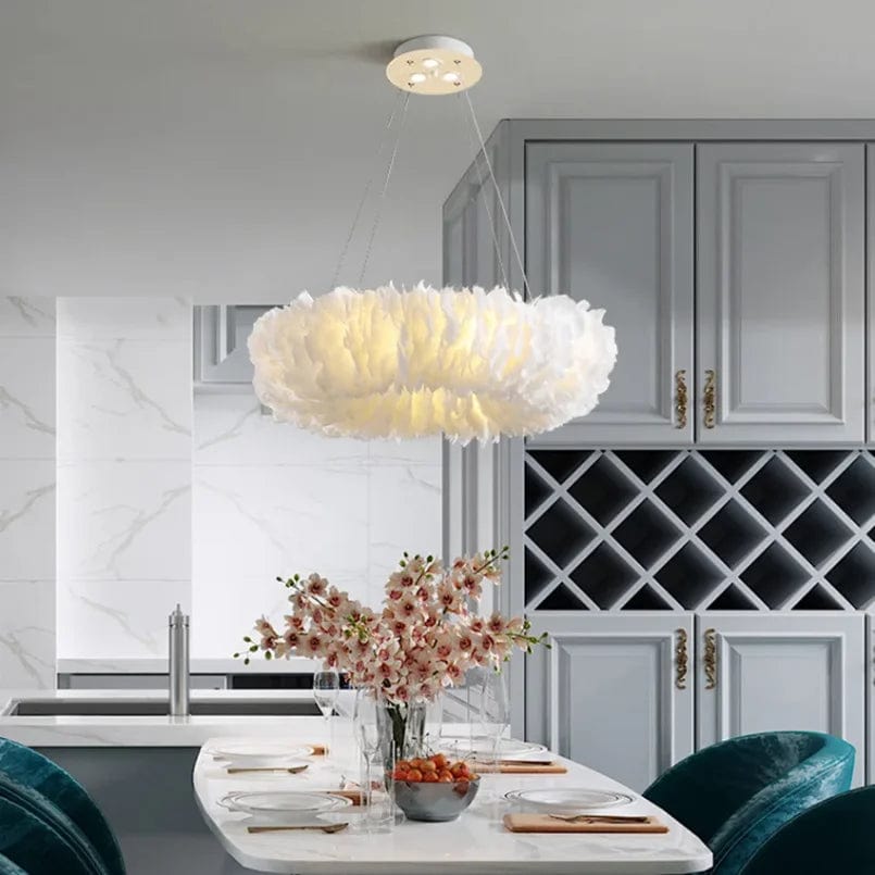 Glade Ostrich Feather Chandelier 2