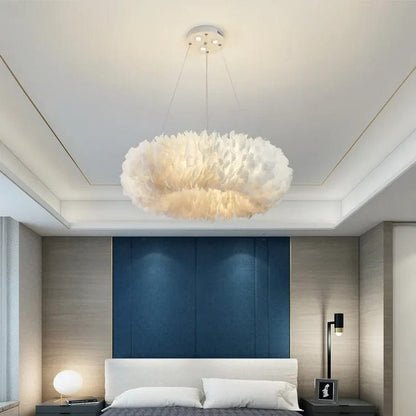 Glade Ostrich Feather Chandelier 4