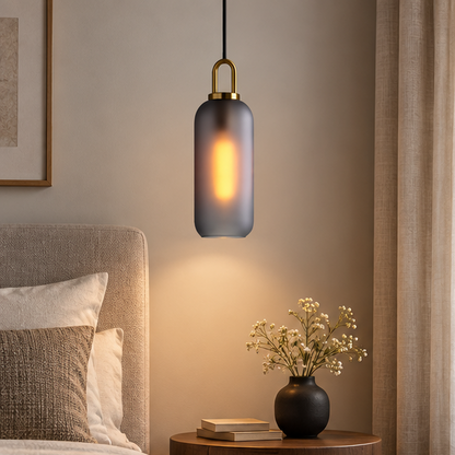 Modern Round Glass Pendant Light Bedroom Hallway Living Room