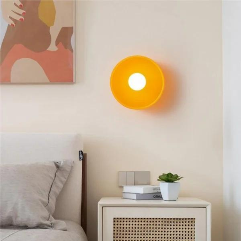 LuxRoyale Modern Glass Wall Ceiling Lamp-Japandi Minimalist Flush Mount LED Fixture